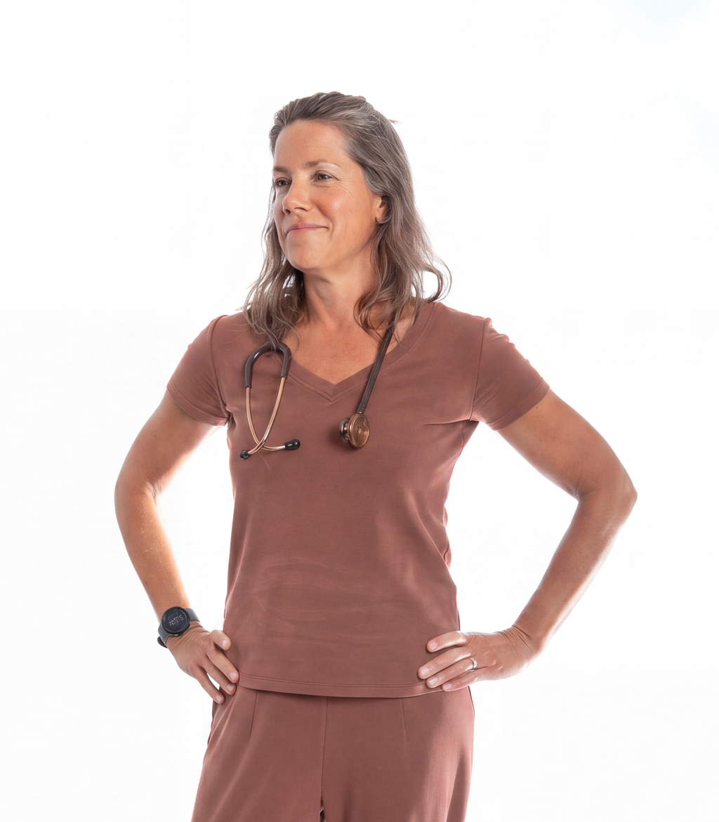 Women's V-Neck Scrub Top